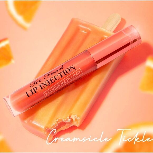 Too Faced Creamsickle Tickle Lip Injection Maximum Lip Plumping Gloss - Picture 12 of 16